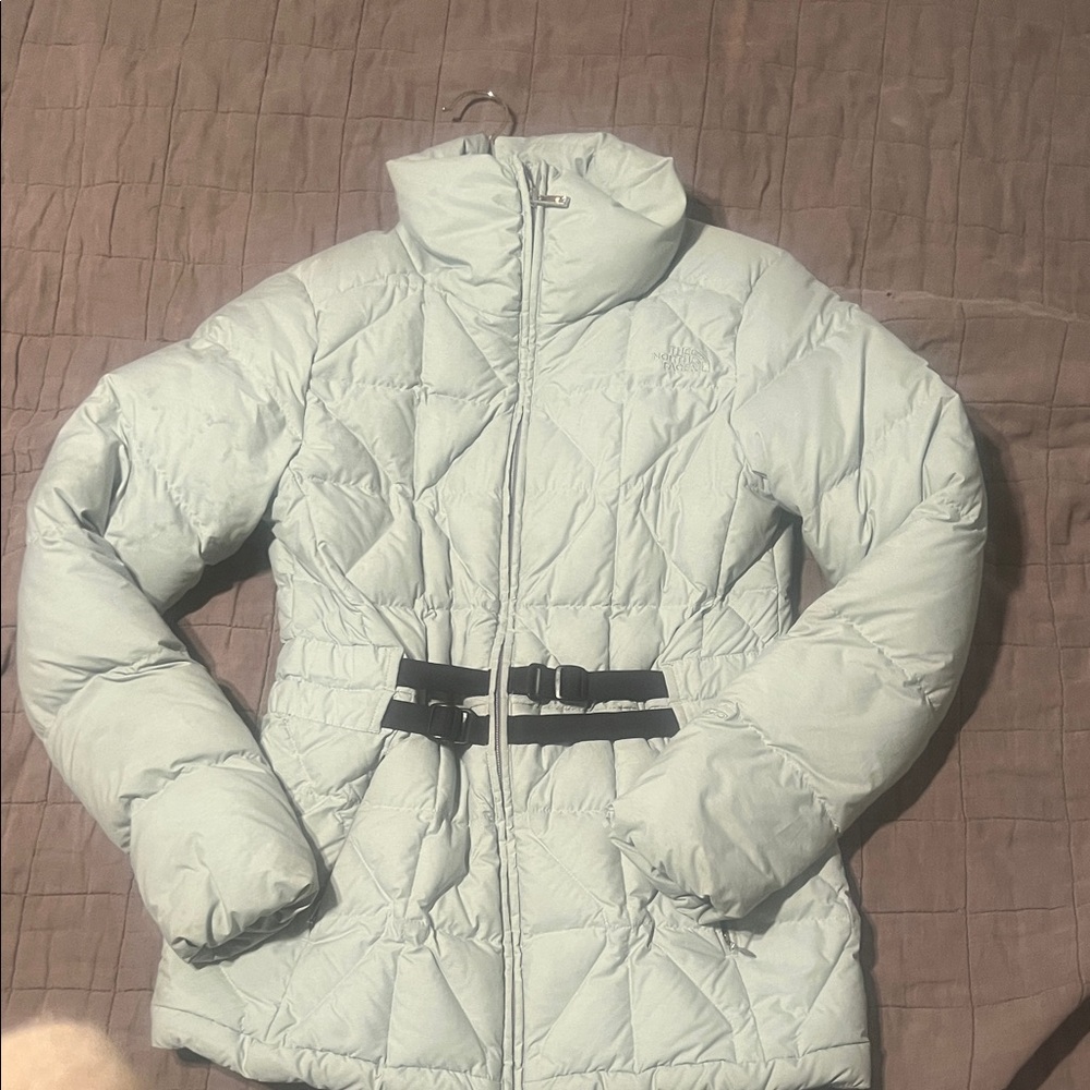 The North Face Women's Light Gray Puffer Jacket